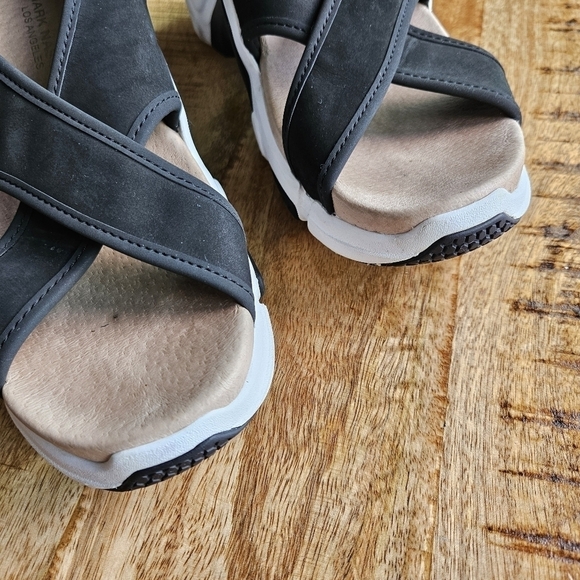Sketchers Mark Nason MN Neo Block Sandals Cross Strap Black US Chunky Platform 6 - Picture 2 of 12
